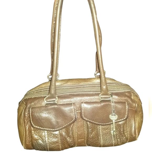 Fossil Leather Bag Brown - Picture 1 of 6